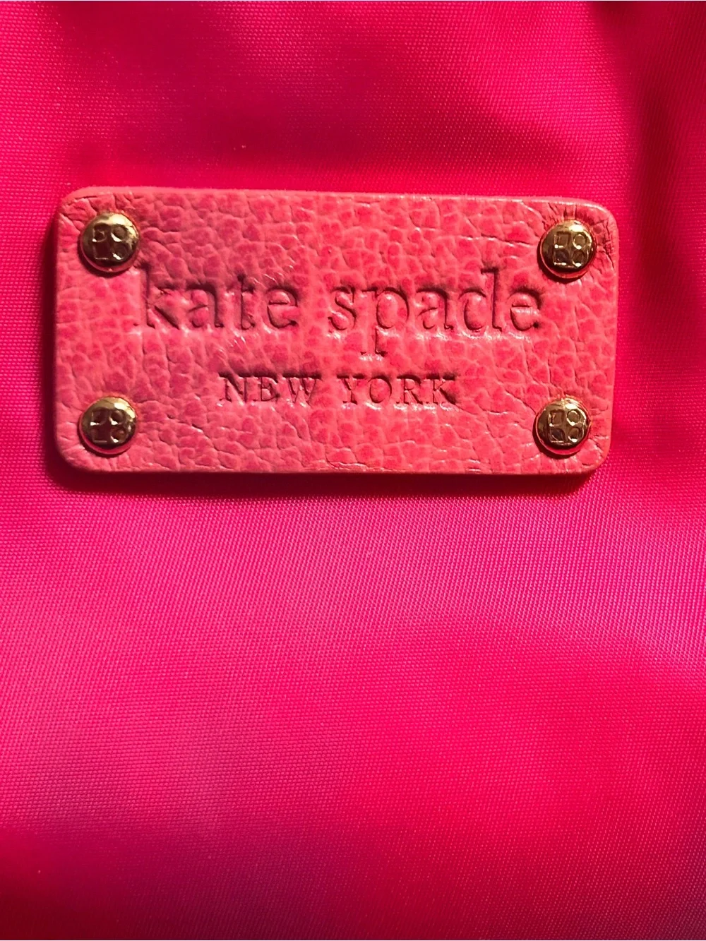 kate spade Hot Pink Nylon Top Handle Bag